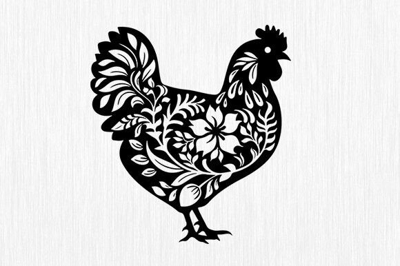 Chicken with Flower SVG Review