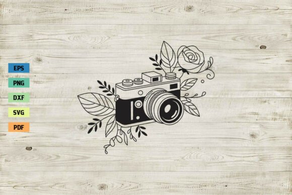 Floral Camera SVG Photographer SVG PNG