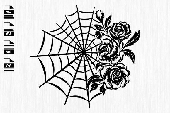 Floral Spider Svg, Spider Svg
