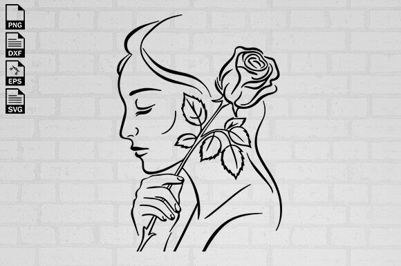 Floral Woman Svg, Flowers Svg Design